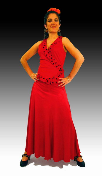 Flamenco Dance Skirt Zagra. Davedans