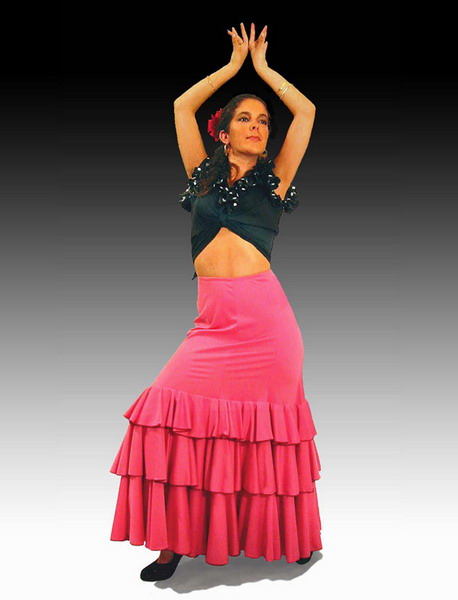 Faldas para bailar flamenco. Modelo Granaina