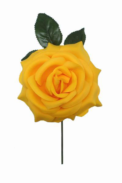 Joseph Banks extremadamente reunirse Flor Rosa Grande en Tela. 15cm. Amarillo