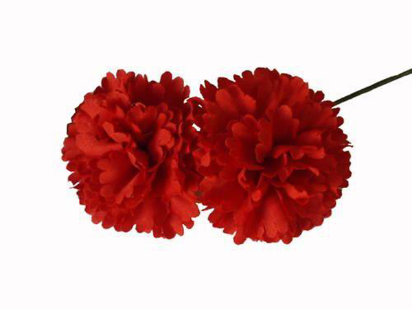 Flores Flamencas mod. Clavel de dos cabezas. 12X7.5cm