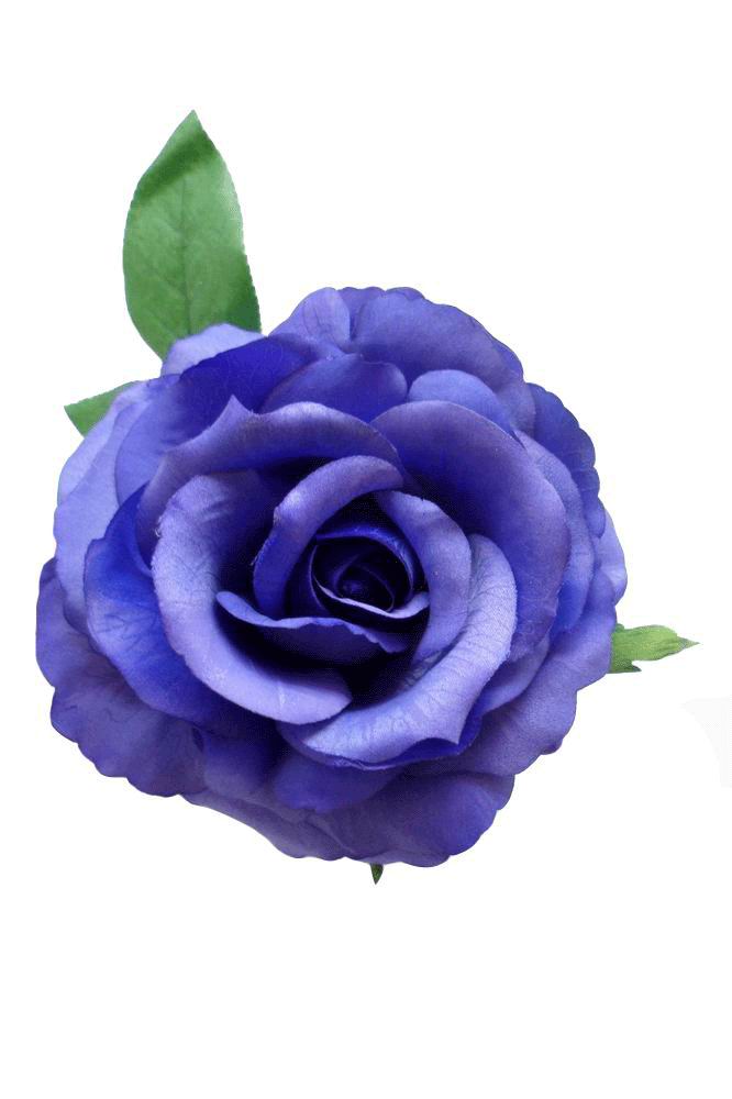 フラメンコバラコサージュ（花）紫色染色 Maravilla. 16cm