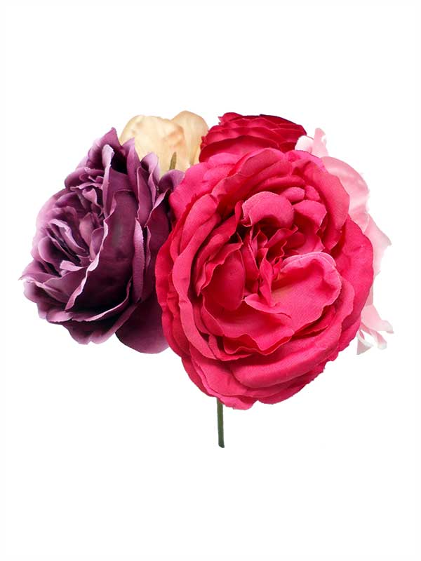 Bouquet Assorti de Fleurs Flamenca aux Tons Fuchsia