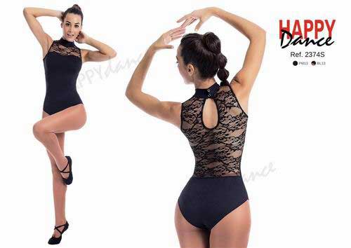 Sleeveless leotard made in lace up to the waist with a bra Happy Dance. Ref. 2374