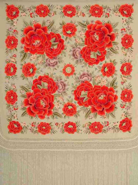 Manila embroidered shawl ref.  154653-S
