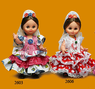 Muñecas flamencas - Series peques - 26 cm