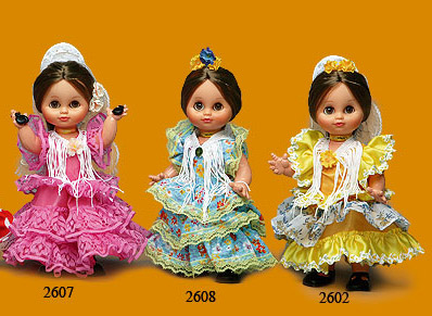 Muñecas flamencas - Serie Peques - 26 cm