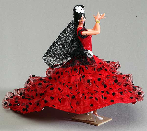 Muñeca Bailaora flamenca mod. La Canela - 25 cm