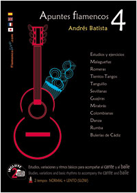 2枚CD付き楽譜教材 『Apuntes Flamecos 4』 Andrés Batista