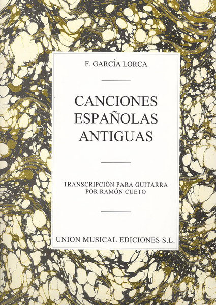 楽譜　Canciones Españolas Antiguas. Federico Garcia Lorca