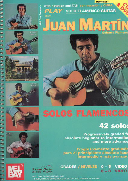 ＣＤ+ＤＶＤ付き楽譜教材　Tocando Solos Flamencos Vol 1. Juan Martin
