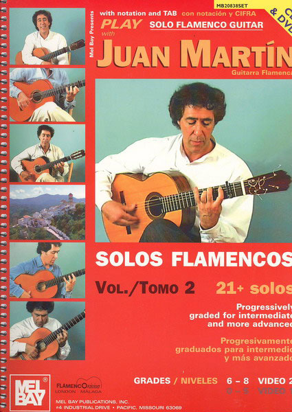 CD+DVD付き楽譜教材　Tocando Solos Flamencos Vol 2. Juan Martin