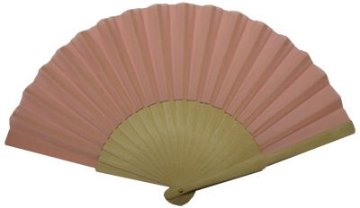 Wooden fan with 16 ribs