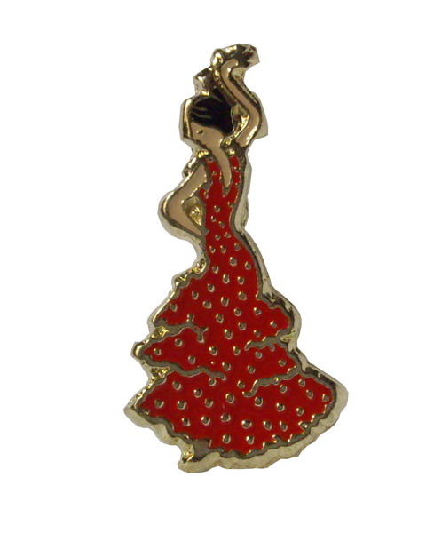 Flamenca dancer pin