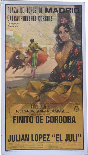 Poster de la Place de taureaux de Madrid - Ref. 139