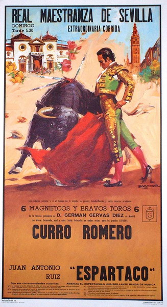 Sevilla bulls square Poster - Ref. 194