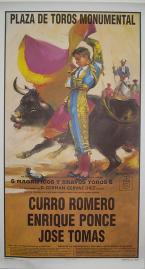 Poster of the Monumental bullring of Madrid - Ref. 202M
