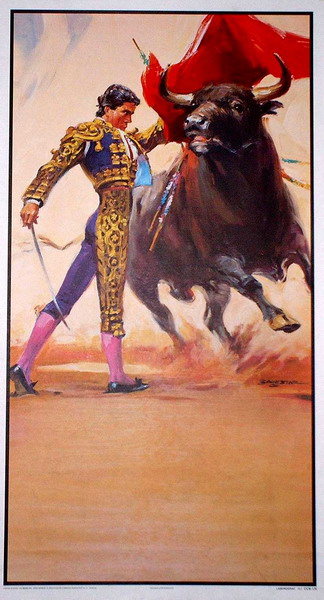 The bullfighting posters with bullfighting scenes ref. 178