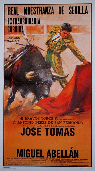 Poster de la place de taureaux de Séville - Ref. 204