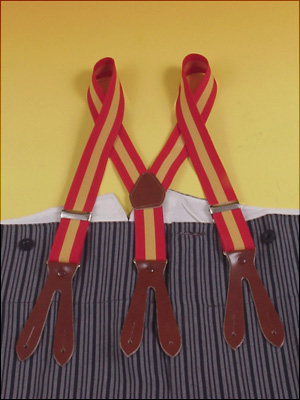 Men´s Suspenders with Spanish Flag