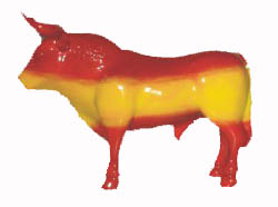 Toro Bandera España - Imán