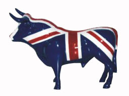 English flag bull - Magnet