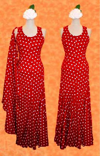 Robe de flamenco pour la danse: mod. Ensayo