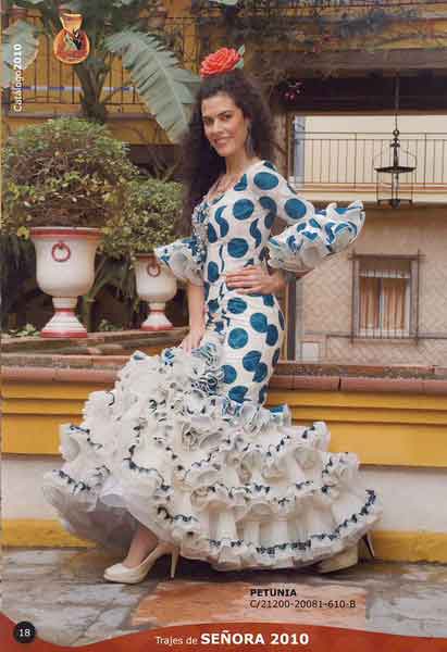 Trajes de Flamenca. Modelo Petunia 2010