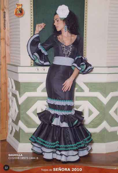 Trajes de Flamenca. Modelo Sagrilla 2010