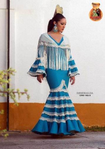 Traje de Flamenca Modelo Esmeralda