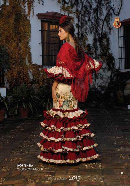Costume de Flamenca modèle Hortensia