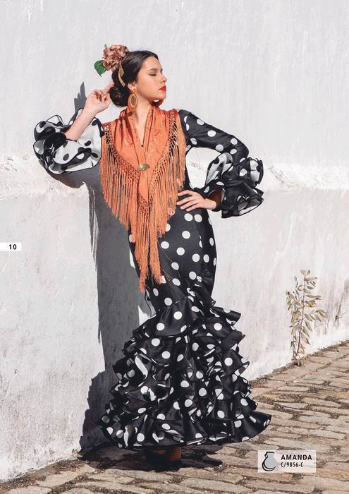 Traje de Flamenca. Modelo Amanda. 2019