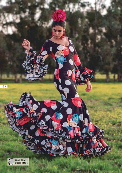 Robe de Flamenca modèle Maceta. 2019