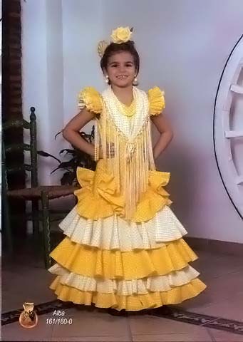 Robe flamenco pour fille: mod. Alba