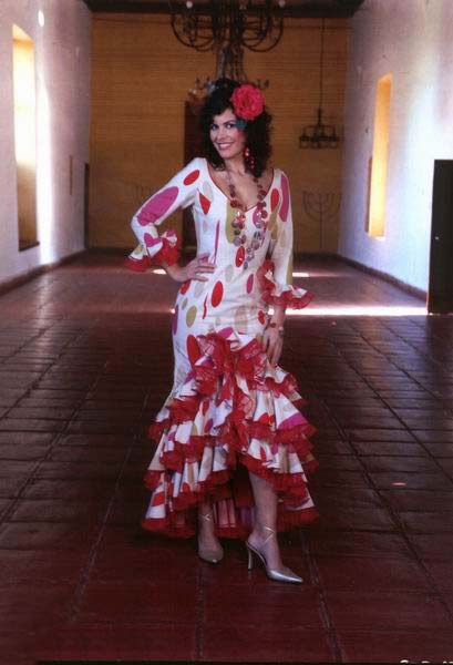Ladies flamenco outfits: mod. Almuñecar