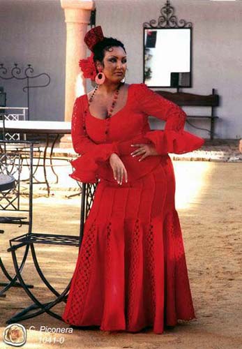 Robes flamenco pour dames: mod. Piconera