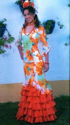 Robes flamenco pour dames: mod. Granate
