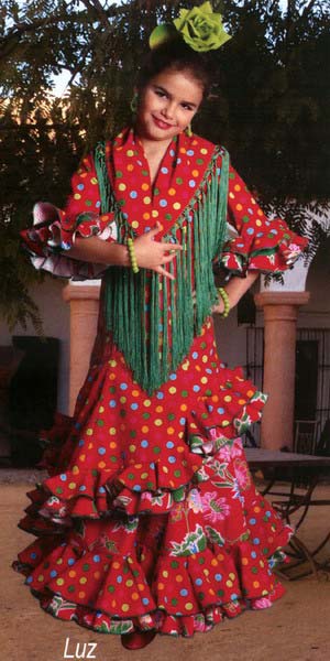 Robe Flamenco pour enfant - Mod. Luz