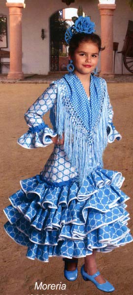 Robe Flamenco pour enfant - Mod. Moreria