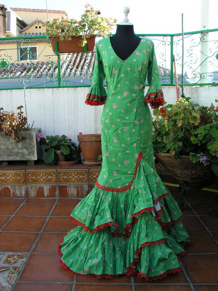 Flamenco Dress Olivar 42. Outlet17