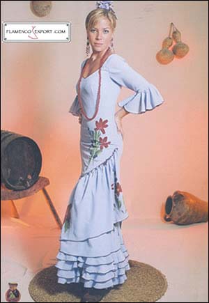 Traje de flamenca: mod. Morería pintado
