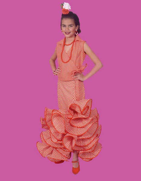 Robe flamenco pour fille mod. Conjunto Sultan