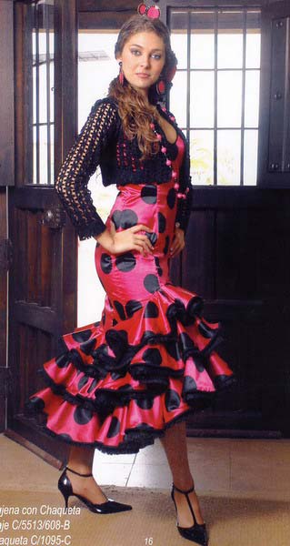 Robes flamenco pour dames: mod. Trebujena