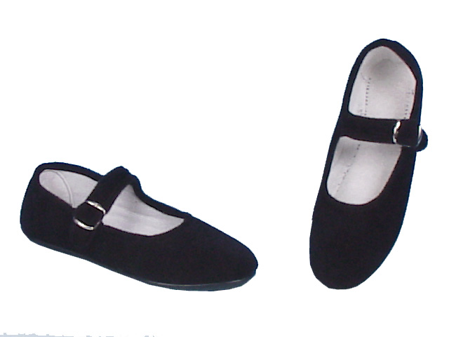 Mercedes style soft shoes in velvet for typical regional costumes