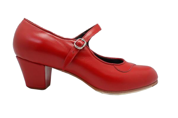 Gallardo -  Zapatos para baile flamenco. Modelo mercedes, en piel.