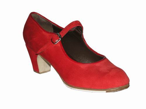 Gallardo - Zapatos para baile flamenco. Modelo mercedes, en ante.