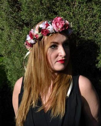 Coronas de flores modelo Leticia