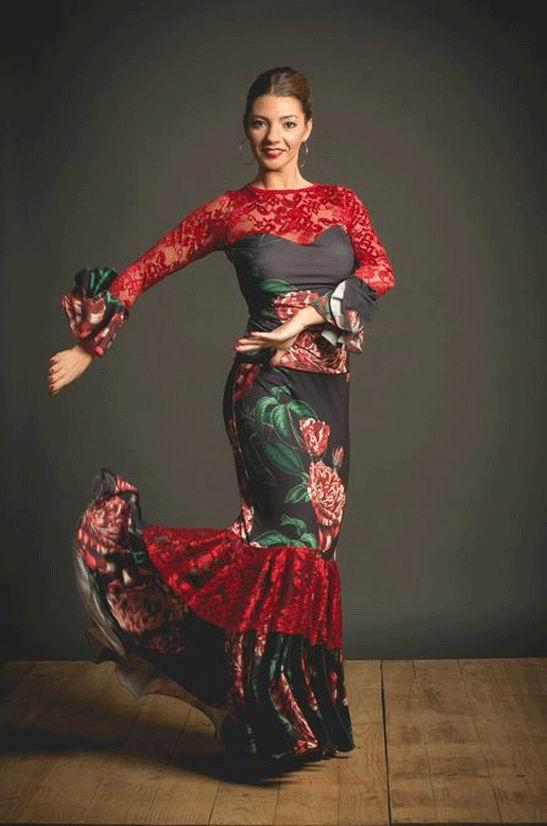 Falda larga Davedans flamenca Falda larga Davedans