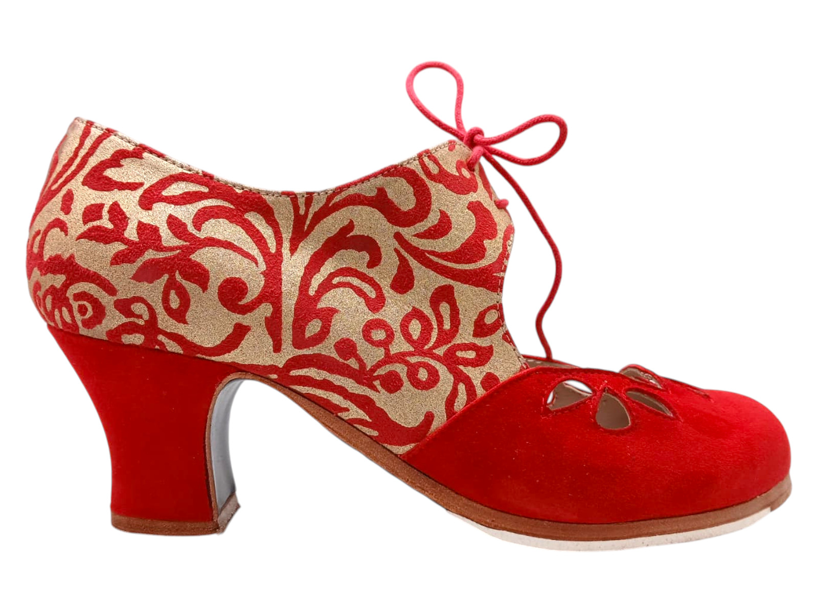 Zapato Flamenco Begoña Cervera. Pétalos