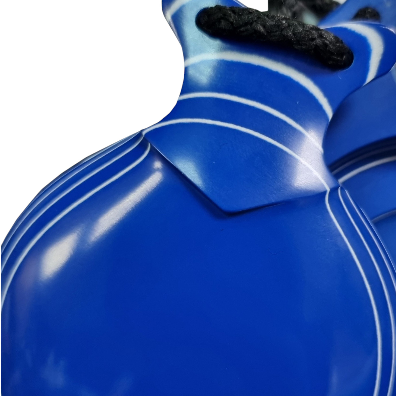 Castañuelas Capricho de Vidrio Azul Veteada Blanca. Doble Caja. Castañuelas del Sur