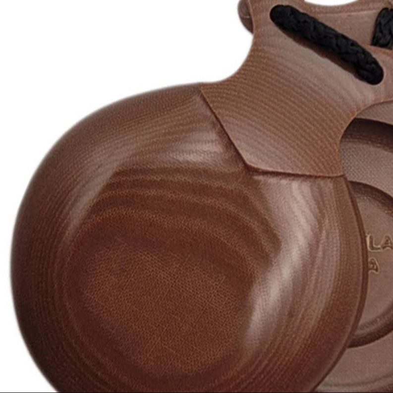 Castañuelas de Jota de Tela Caramelo con Doble Caja. Castañuelas del Sur